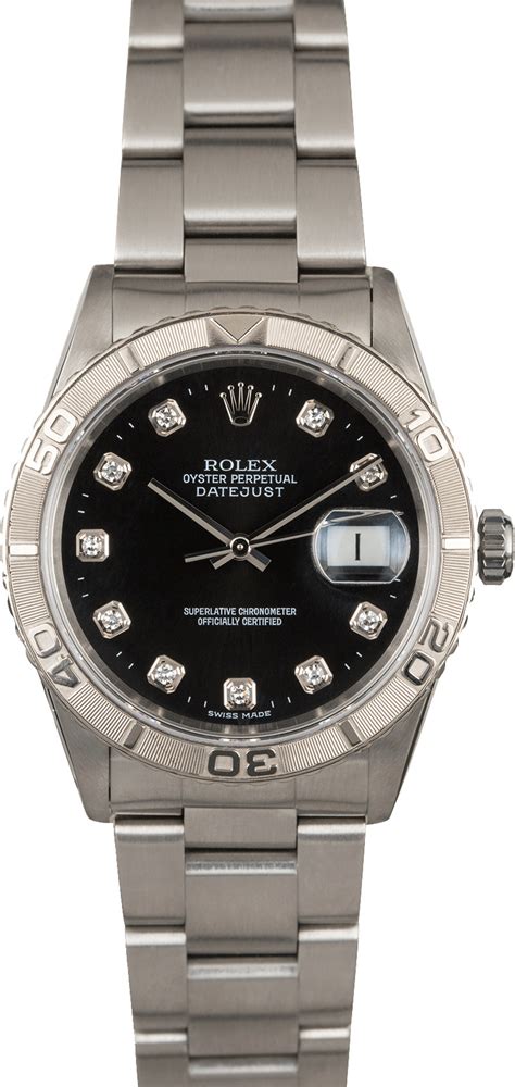 rolex turn o graph diamond